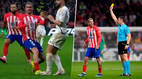 El VAR informó sobre el pisotón de Rodrigo De Paul a Dani Carvajal, pero el árbitro no lo expulsó. Getty Images.