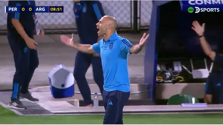 La protesta de Javier Mascherano.