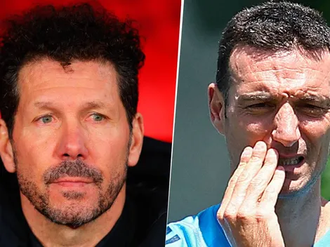 Simeone y Scaloni observan la misma alternativa