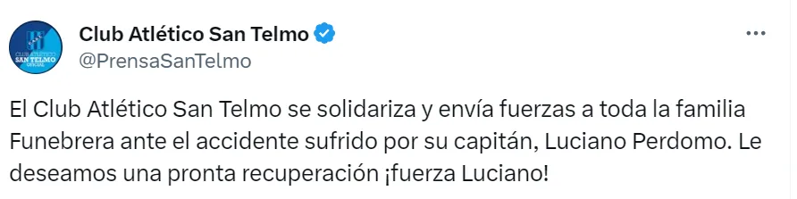 San Telmo se sumó a los mensajes