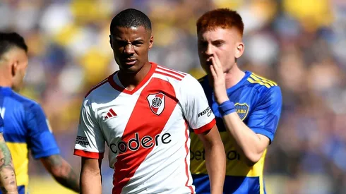 De La Cruz y Barco en el último superclásico.