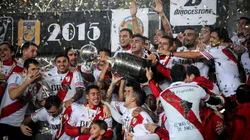 River festeja la obtención de la Libertadores 2015.
