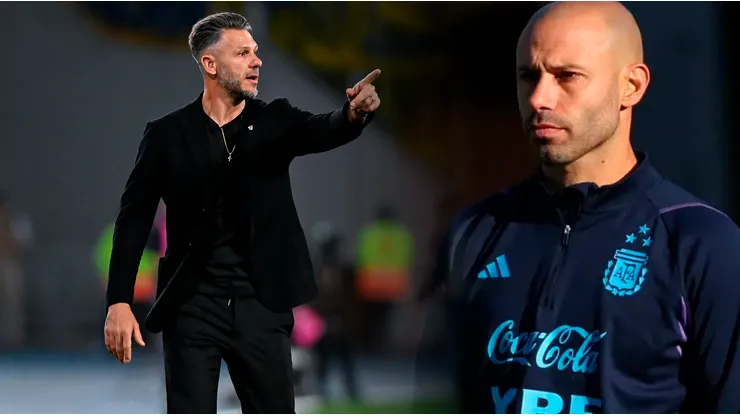 El entrenador del Millonario habló con el de la Selección Sub 23 por el caso Echeverri.