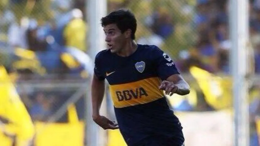 García Basso, en su debut en Boca Juniors (Instagram @agugbasso).