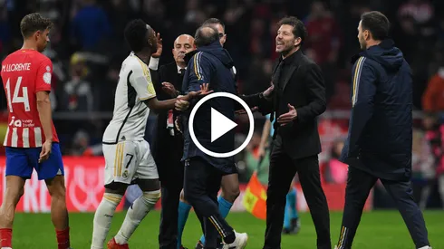 Fuerte cruce entre Vini y Simeone.