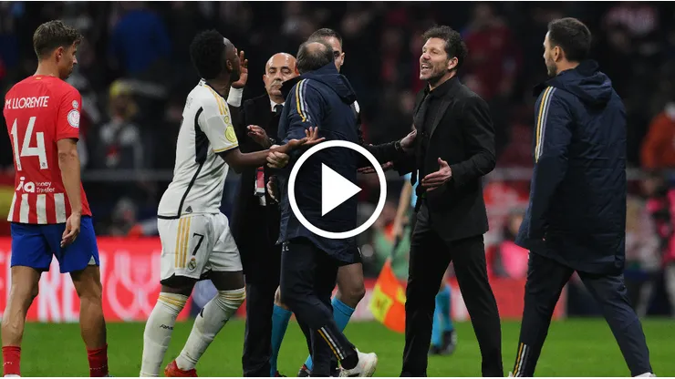 Fuerte cruce entre Vini y Simeone.