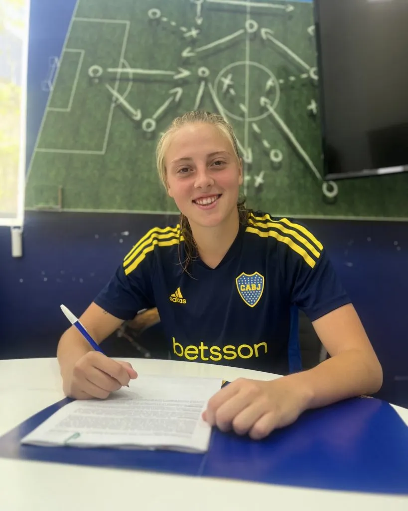 Joaquina Rodríguez Palma se sumó al arco de Boca. Foto IG