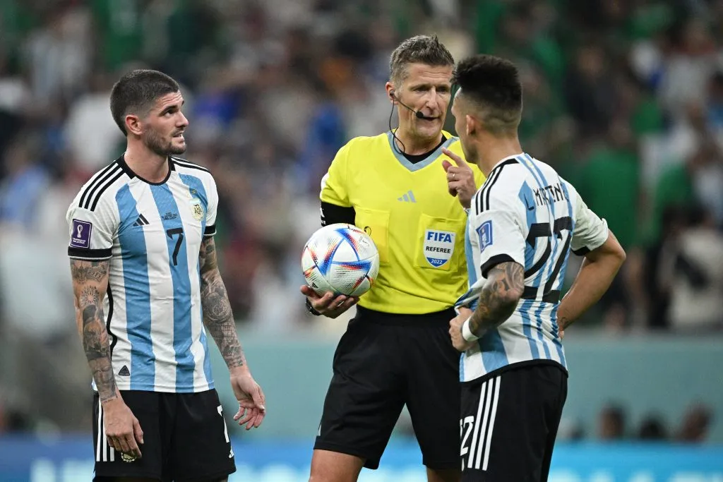 De Paul y Lautaro, titulares contra México en la Copa del Mundo. (Foto: Getty Images)
