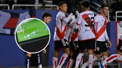 El posteo de Echeverri para River en pleno partido ante Rayados
