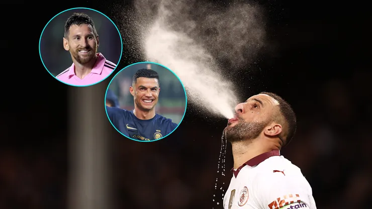 Walker comparó a un futbolista con Messi y CR7.
