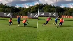 El golazo de Solari en la práctica de la Sub-23.
