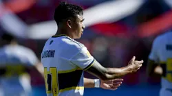 Luca Langoni con la camiseta de Boca.