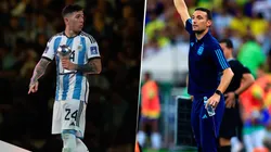 Enzo Fernández dijo que el plantel de la Selección Argentina se sorprendió por los dichos de Lionel Scaloni en el Maracaná. Getty Images.