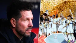 Diego Simeone dijo que el Atlético de Madrid no le hará el pasillo al Real Madrid. Getty Images.