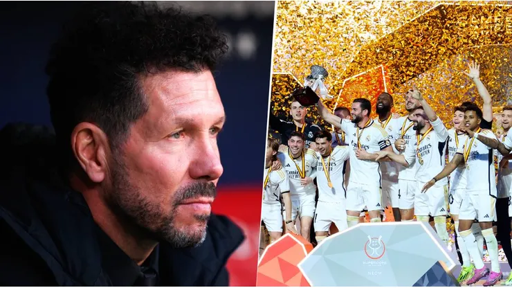Diego Simeone dijo que el Atlético de Madrid no le hará el pasillo al Real Madrid. Getty Images.