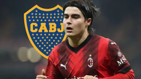 Luka Romero a punto de dejar el AC Milan y llegar a Boca. Getty Images.