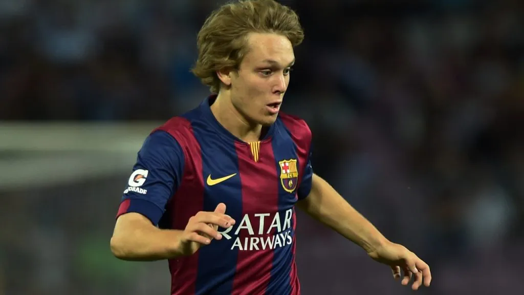 Alen Halilovic, en su único partido con Barcelona (Getty Images).