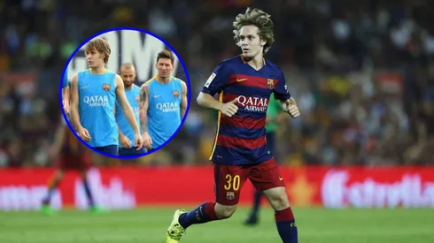 Alen Halilovic, mediocampista croata, que compartió plantel con Messi en Barcelona.