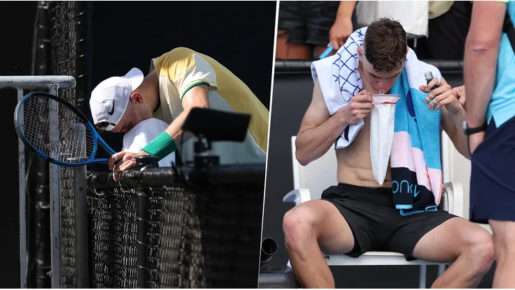 Jack Draper vomitó y pidió atención tras ganar un partido en el Abierto de Australia