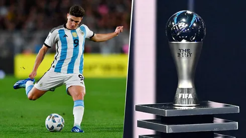 Julián Álvarez quedó séptimo en los premios FIFA The Best. Getty Images.