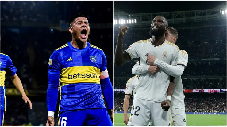 Marcos Rojo y Antonio Rüdiger.