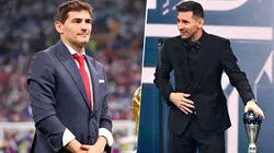 Iker Casillas se quejó por el premio FIFA The Best que ganó Lionel Messi. Getty Images.