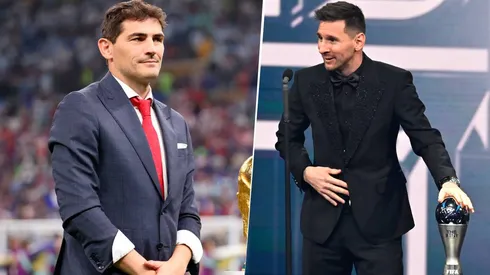 Iker Casillas se quejó por el premio FIFA The Best que ganó Lionel Messi. Getty Images.
