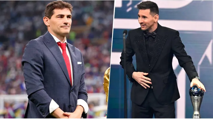 Iker Casillas se quejó por el premio FIFA The Best que ganó Lionel Messi. Getty Images.