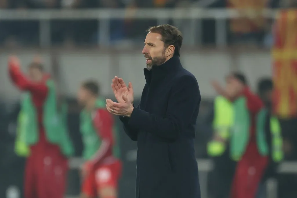 Gareth Southgate lleva varios años al frente del Seleccionado inglés, pero sin títulos que lo respalden. (Photo by Alex Grimm/Getty Images)