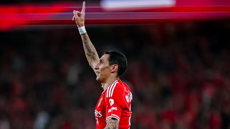 El festejo de Ángel Di María.