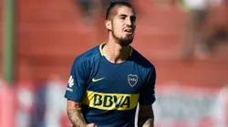 Junior Benítez, jugando para Boca en mayo de 2018.