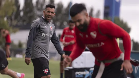 El Apache trabaja en plena pretemporada con Independiente.