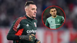 Franco Armani habló sobre Borré.