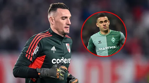 Franco Armani habló sobre Borré.