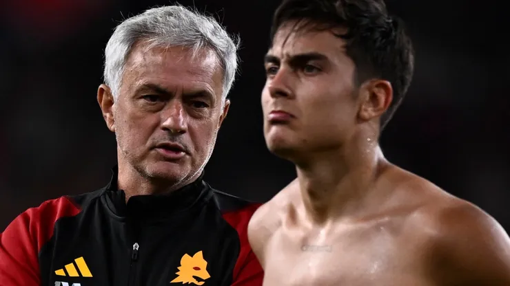 Mourinho y Dybala, figuras de Roma.