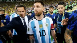 Lionel Messi, durante los incidentes en el Maracaná.