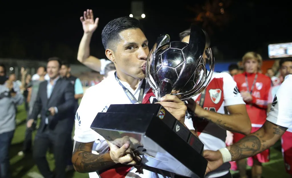 La Supercopa Argentina, el trofeo que Enzo Pérez buscará ganarle a River con Estudiantes. (Foto: Getty)