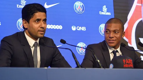 Nasser Al Khelaifi dijo que piensa en un plan para el PSG con Kylian Mbappé. Getty Images.