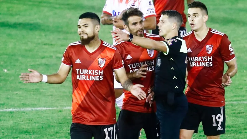 Ponzio y Borré compartieron plantel en River (Getty Images).