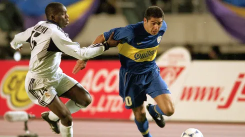 Román en la final de la Intercontinental del 2000 ante el Madrid.