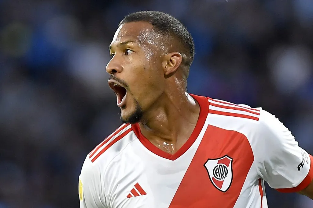 Salomón Rondón durante su paso por River. (Getty Images)