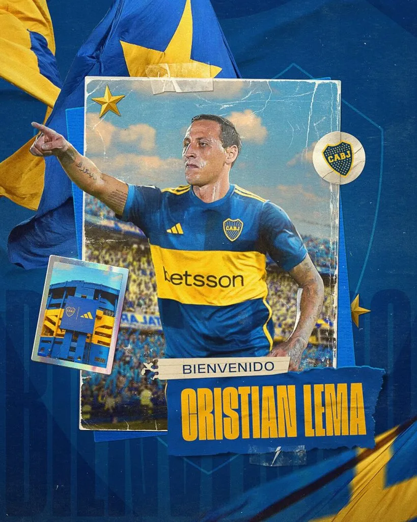 Cristian Lema fue presentado como refuerzo de Boca. (Foto: Prensa Boca).