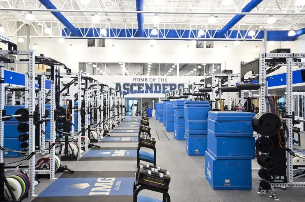 El gimnasio de la academia. (Foto: @IMCAcademy).