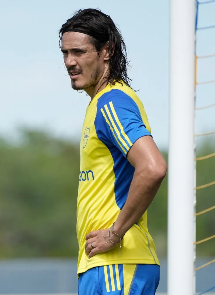 Edinson Cavani sueña con un gran 2024 en Boca. (Foto: Prensa Boca).