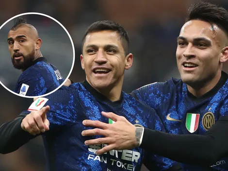 Para defender a Alexis Sánchez, Vidal le apuntó a Lautaro Martínez