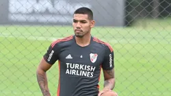 Héctor David Martínez, el defensor de River que no tiene lugar con Demichelis. (Prensa River)