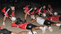 Riestra se entrena de madrugada.