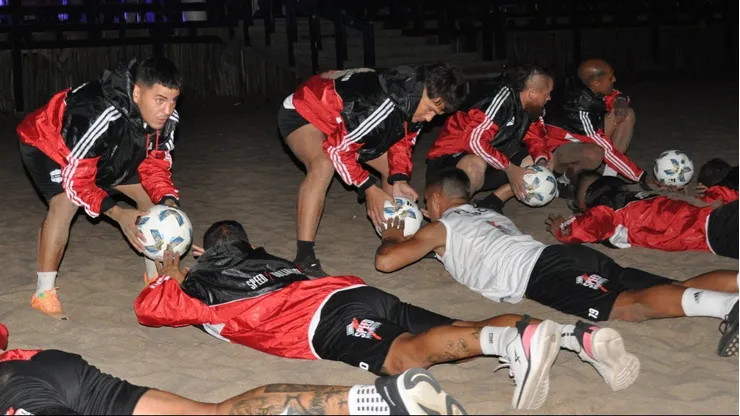 Riestra se entrena de madrugada.