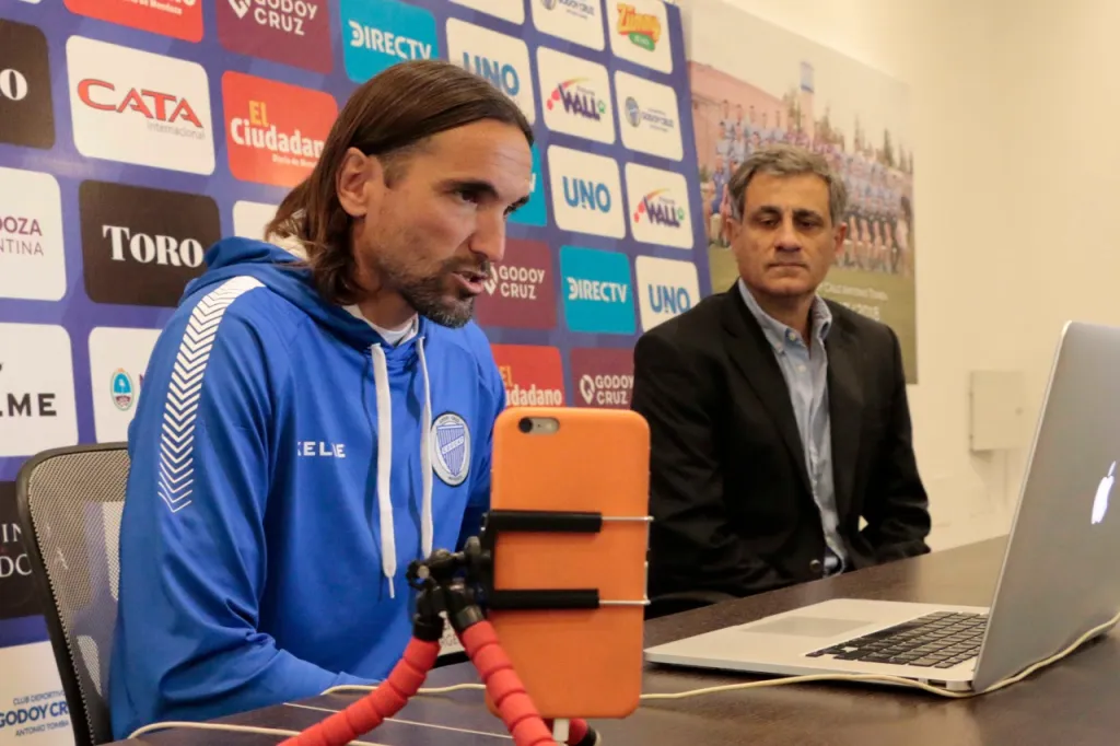 Martínez llegó a Godoy Cruz en agosto y días después limpió a Merentiel. (Foto: Godoy Cruz)