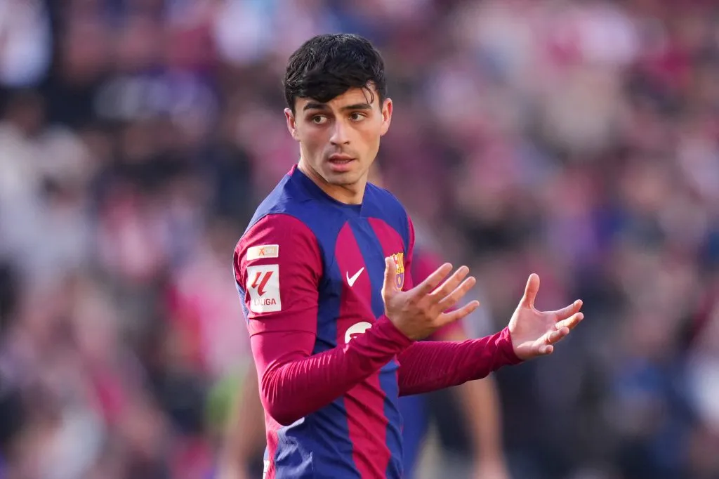 Pedri no juega en Borussia Dortmund vs. Barcelona. (Ángel Martínez/Getty Images)